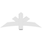 Ekena Millwork Alberta Architectural Grade PVC Gable Bracket, 60"W x 22 1/2"H x 6"D x 6"F, 9/12 Pitch GBP060X23X0606ALB00 - alternate 2